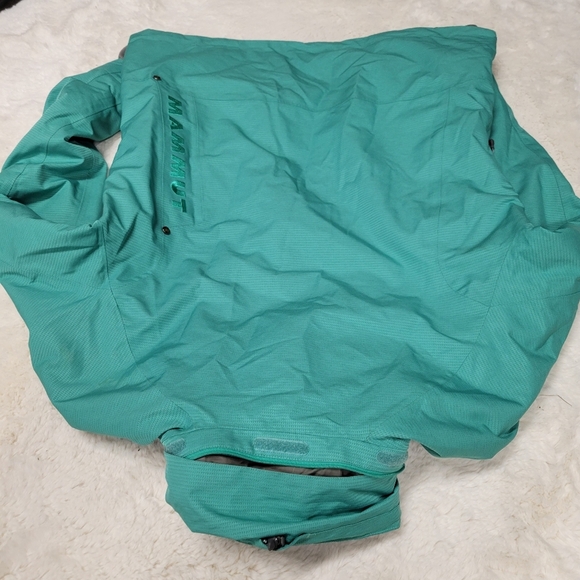 Mammut Stony HS Thermo Ski Jacket Blue Green Womens Size L - Picture 5 of 9